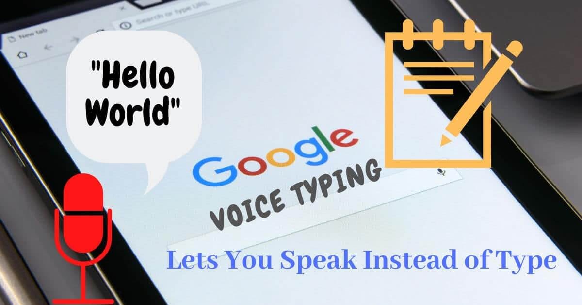 does google docs have speech to text