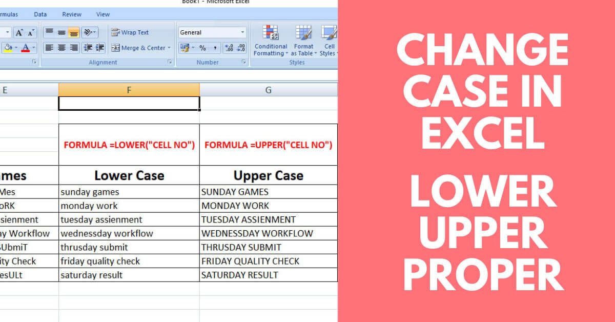 3 ways to change case in excel ultimate guide for text cleaning